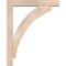 Ekena Millwork Thorton Block Smooth Bracket w/ Offset Brace, Douglas Fir, 5 1/2"W x 32"D x 40"H BKT0604X32X40THR05SDF - alternate 2